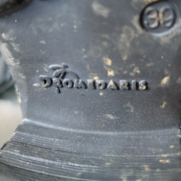 Dromedaris 39 Karissa Teal And Silver Leather And Suede Women's Boot - Picture 12 of 14